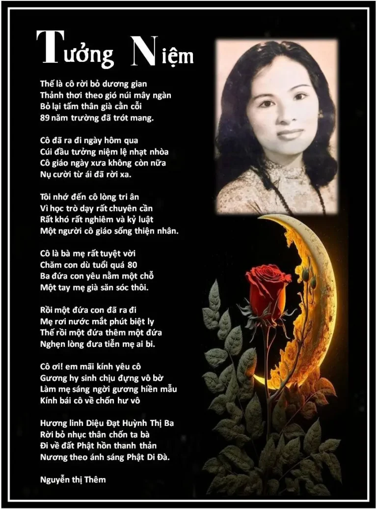 Giấc mơ thanh thản, giọt lệ lung linh.