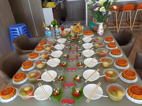 Sơ đồ cách sắp xếp bàn cúng đầy tháng