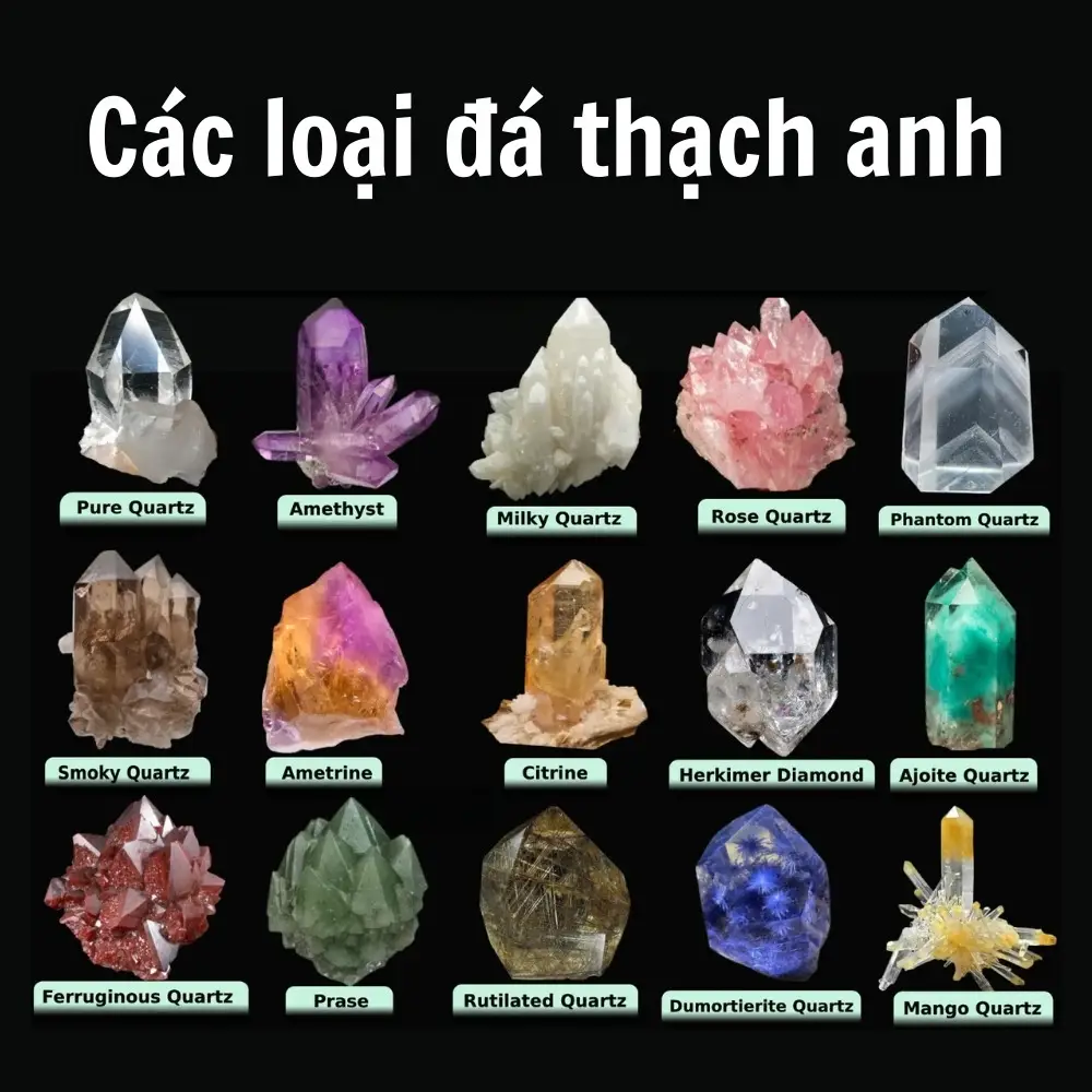 Top đá phong thủy phổ biến nhất