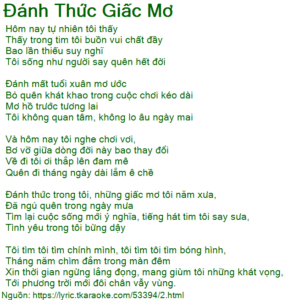 Đắm chìm suy tư trong giấc mơ.