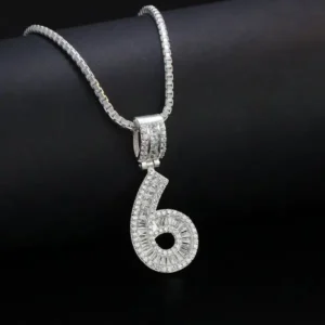 Số 6 tài lộc sang trọng cách điệu