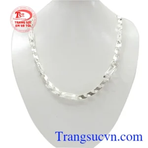 Vòng bạc nam 925 mạnh mẽ, tinh xảo