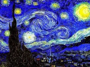 Thảm bay huyền ảo trên bầu trời đêm đầy sao.