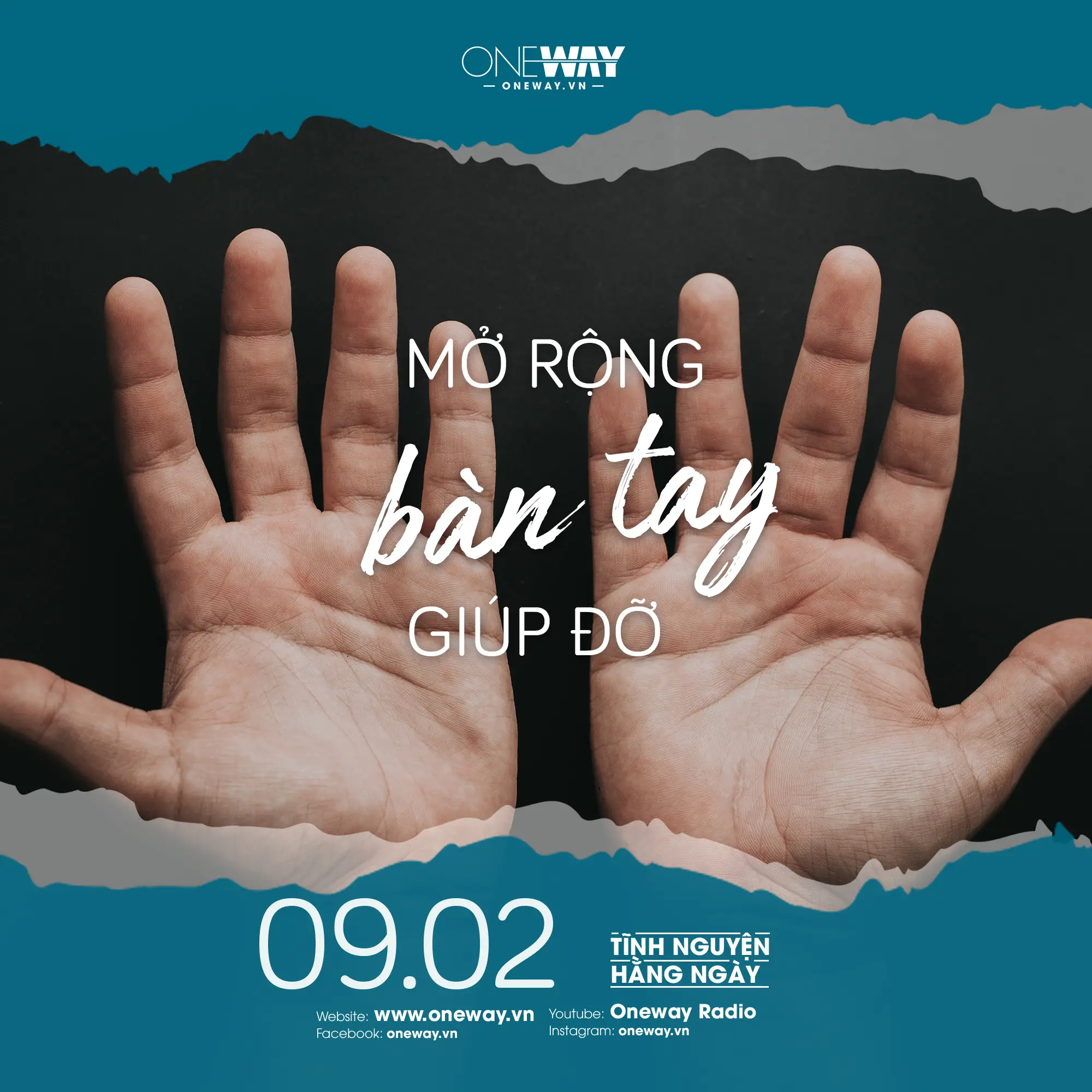 Bàn tay giúp đỡ, lan tỏa lòng tốt.