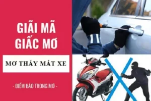Mơ thấy mất xe máy, lo lắng tìm kiếm.