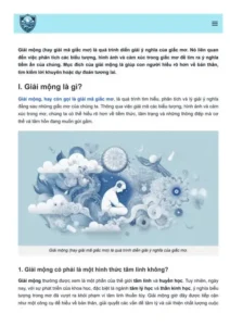 Chiêm nghiệm giấc mơ: Khám phá tiềm thức