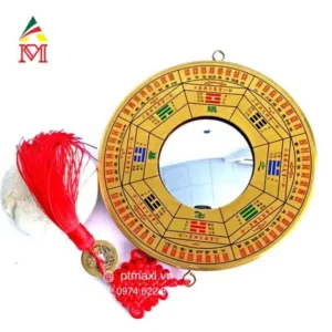 Gương Bát Quái lồi lõm phẳng, vị trí treo.