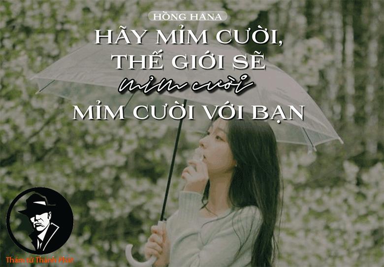 Mỉm cười bình yên, hạnh phúc vượt qua quá khứ.