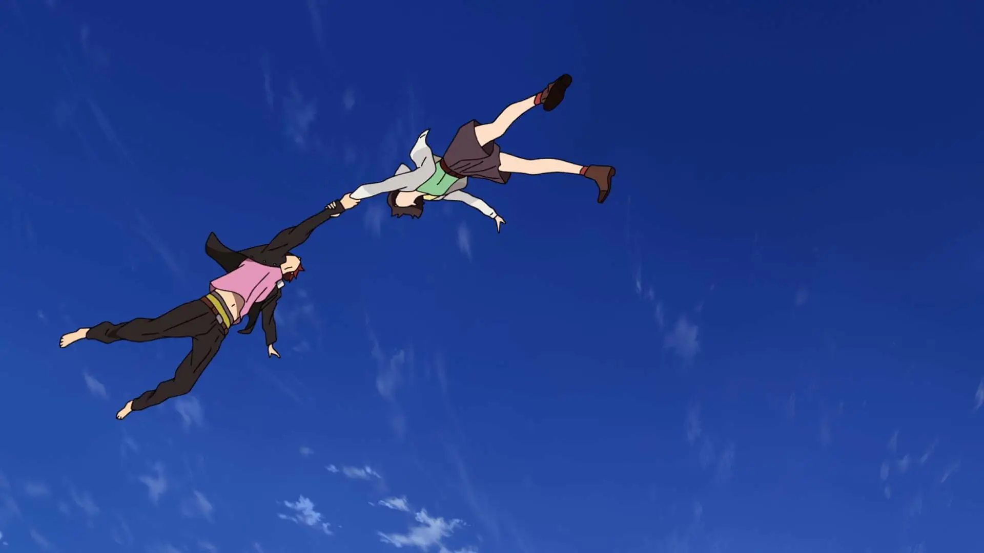 Giải Mã Giấc Mơ Nằm Thấy Bay Được: Điềm Báo & Hướng Hóa Giải 4 Bạn bè bay trên bầu trời xanh.