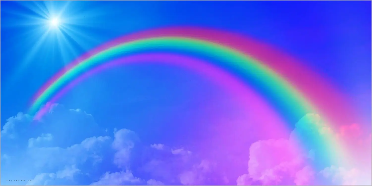 Nằm Mơ Thấy Cầu Vồng: Giải Mã Điềm Lành Hay Dữ Sắp Đến? 4 Cầu vồng rực rỡ trên bầu trời xanh.