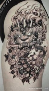 Hình xăm Tỳ Hưu đa dạng, chi tiết ấn tượng.