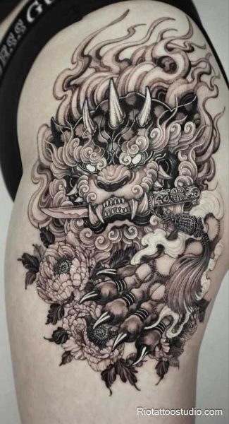 Giải Mã Sức Mạnh Tâm Linh: Hình Xăm Tỳ Hưu Có Thực Sự Mang Lại May Mắn Và Tài Lộc Như Lời Đồn? 4 Hình xăm Tỳ Hưu đa dạng, chi tiết ấn tượng.