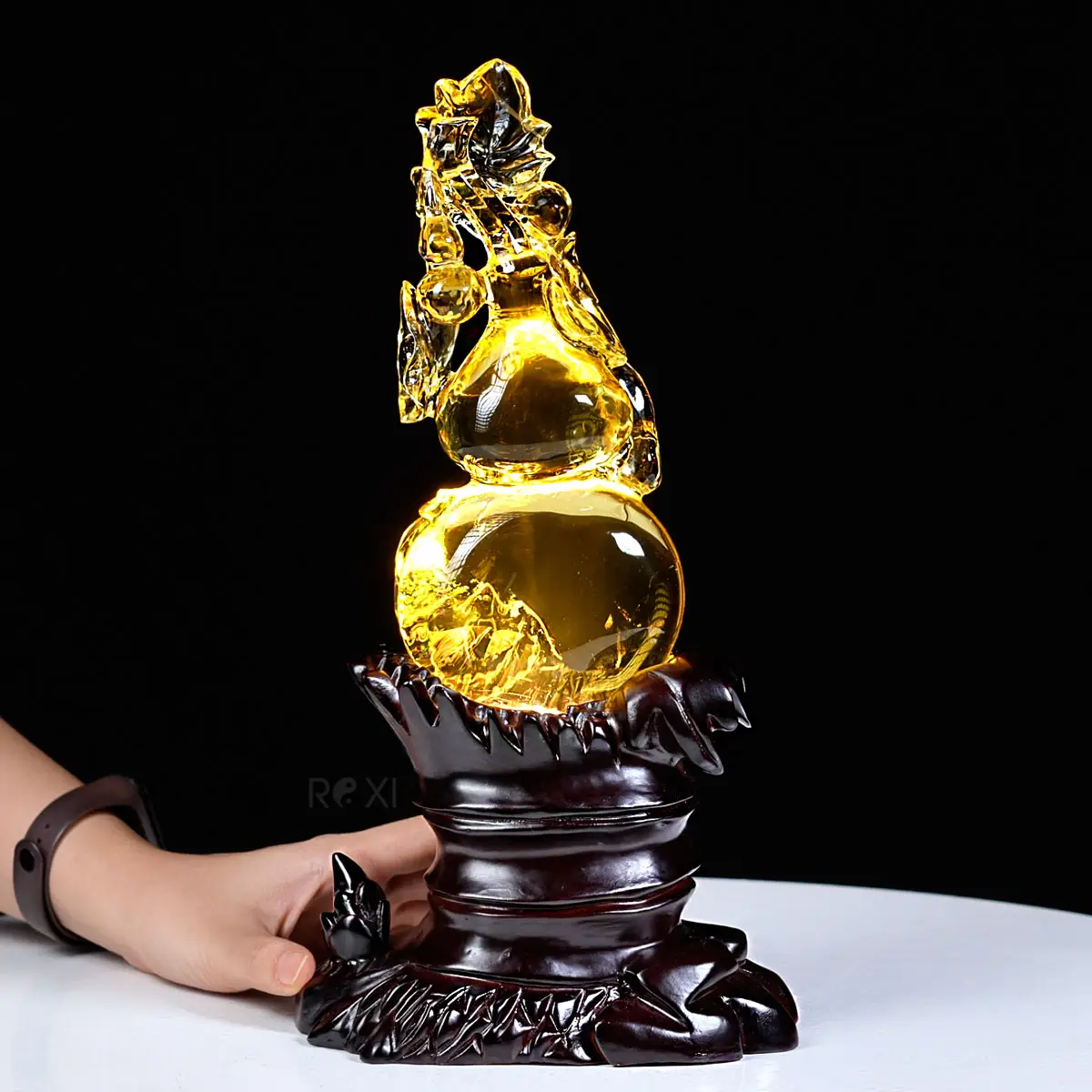 Vật phẩm phong thủy: Hồ lô Thạch anh hài hòa.