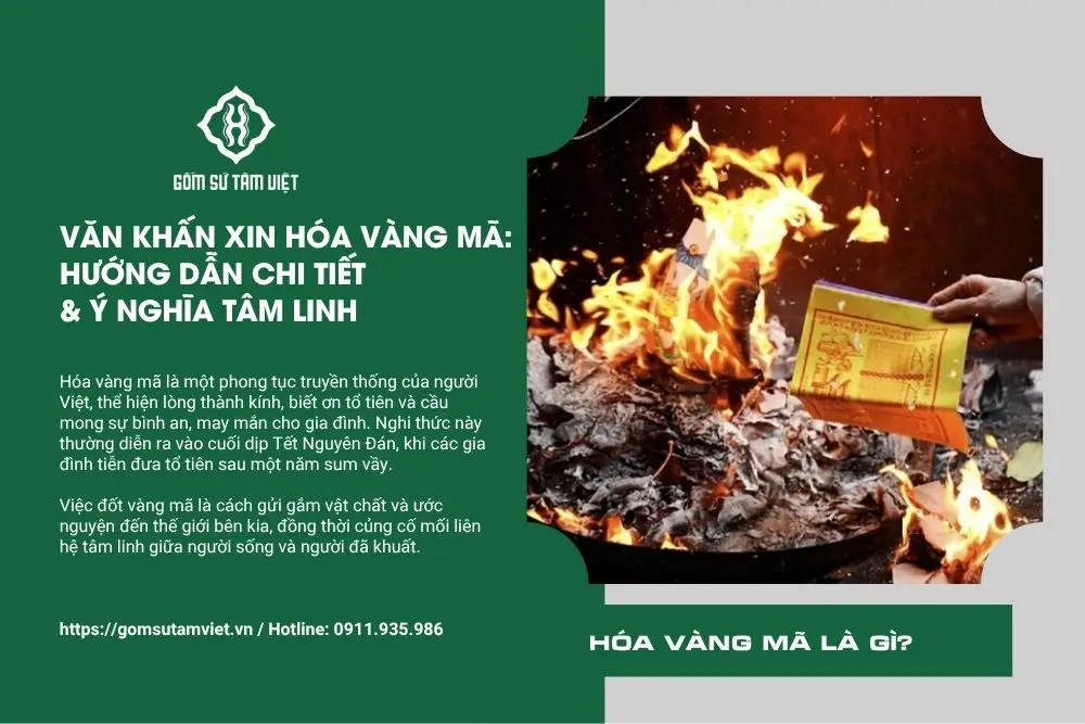 Nghi Thức Dâng Vàng Mã Cúng Thần Tài Chuẩn Mực Và Thành Kính 6 Nghi lễ hóa vàng mã truyền thống trang nghiêm.