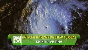Cơn bão lớn từ trên cao: hùng vĩ, đe dọa.