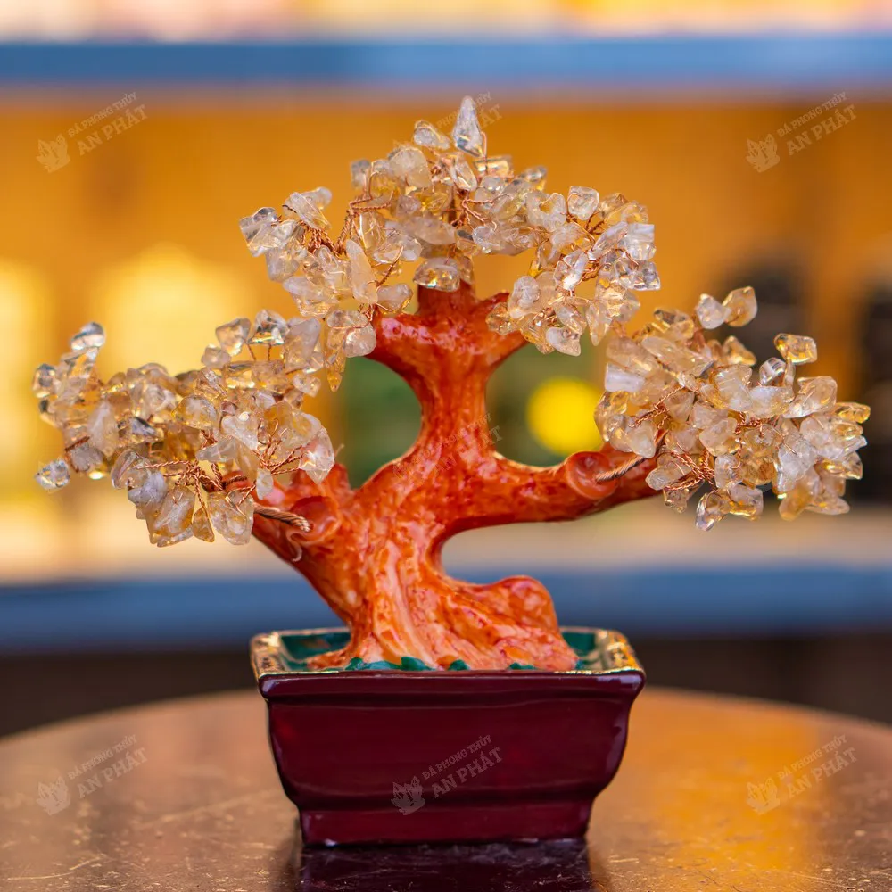 Ý Nghĩa Màu Sắc Phong Thủy Trên Bàn Làm Việc: Bí Quyết Thu Hút Công Danh 7 Bàn làm việc phong thủy: Thạch anh vàng, cây xanh Thổ