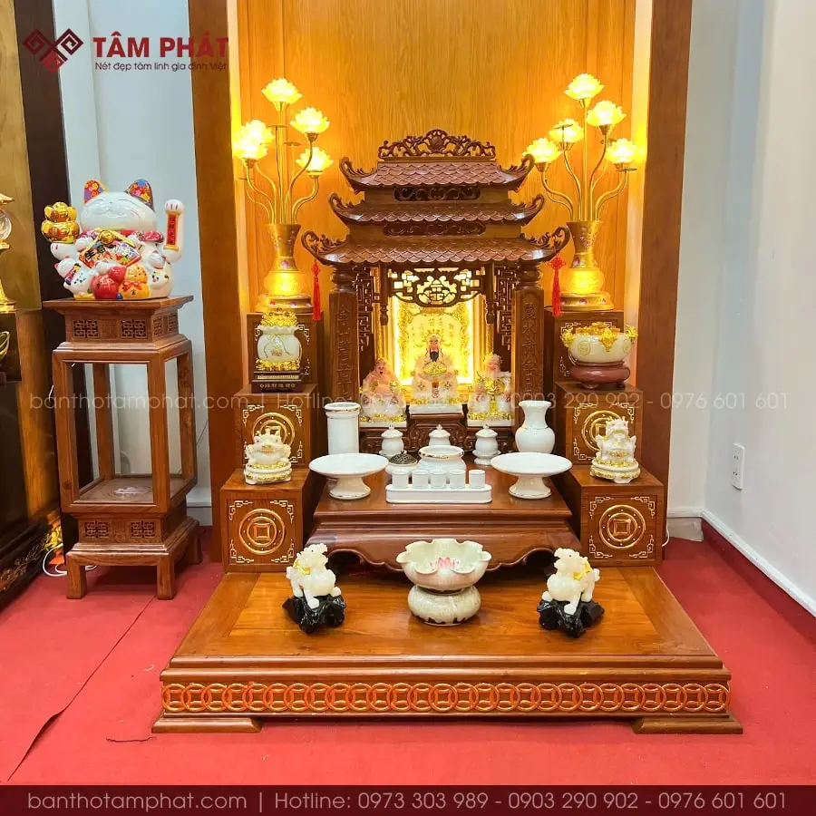 Bàn thờ thanh tịnh khai quang linh vật