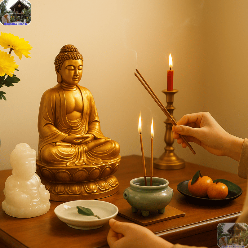 Vòng Ngọc Bích Tỳ Hưu Ý Nghĩa: Khai Mở Tài Lộc, Bình An Thực Sự 7 Khai quang tại nhà với nến hương.