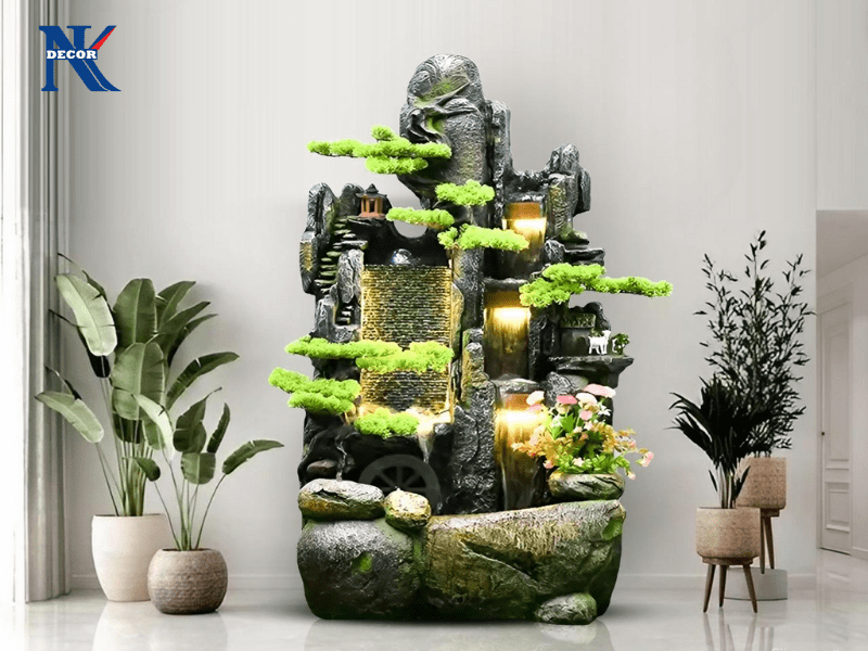 Không gian làm việc phong thủy hài hòa Tỳ Hưu, cây xanh