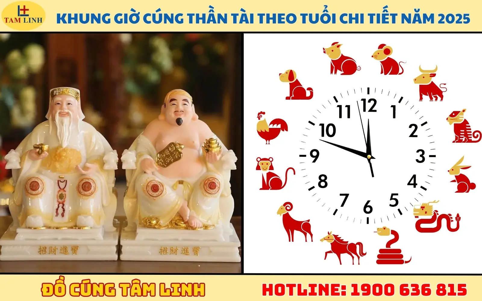 Bảng giờ hoàng đạo Thần Tài chi tiết