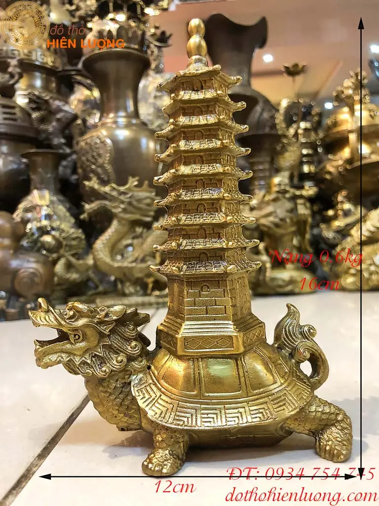 Long Quy Trấn Trạch: Giải Mã Sức Mạnh Linh Vật Vượng Khí và Bí Quyết Kích Hoạt An Gia Bình An 5 Long Quy phong thủy: cõng con, cõng tháp.