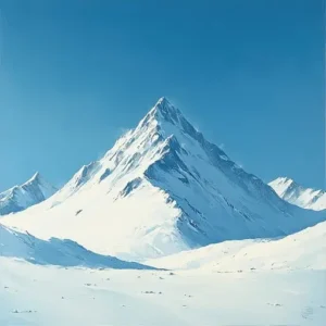 Majestic Pristine Snow Mountain Beauty.