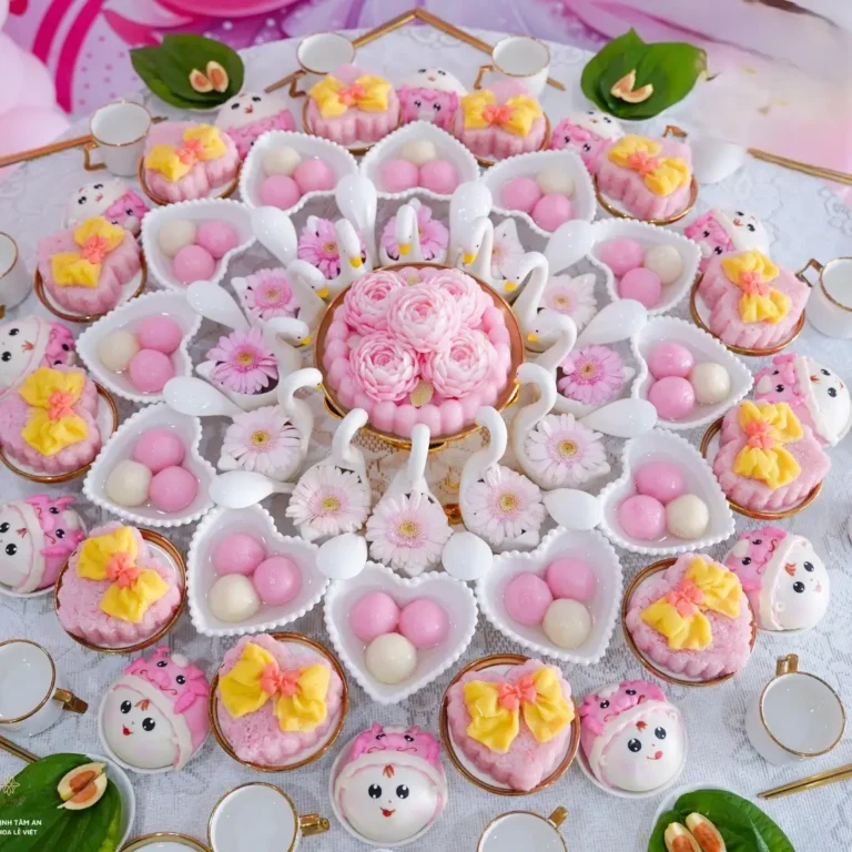 Vật phẩm thờ cúng thôi nôi bé gái