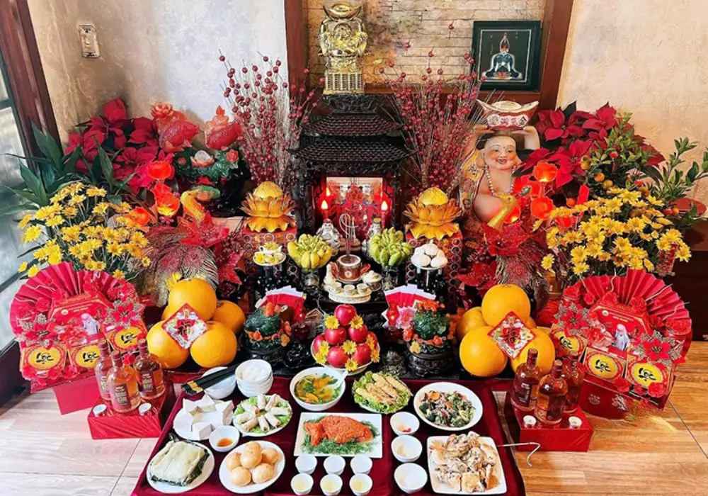 Hướng Dẫn Chi Tiết Cúng Khai Trương Cúng Gì Để Đắc Lộc, An Lành 6 Cách sắp xếp bàn thờ Thần Tài Thổ Địa khai trương.