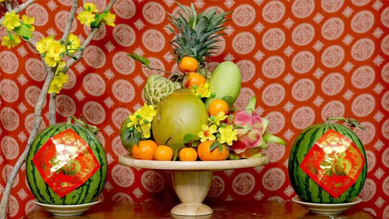 Mâm ngũ quả ngày Tết đẹp ý nghĩa