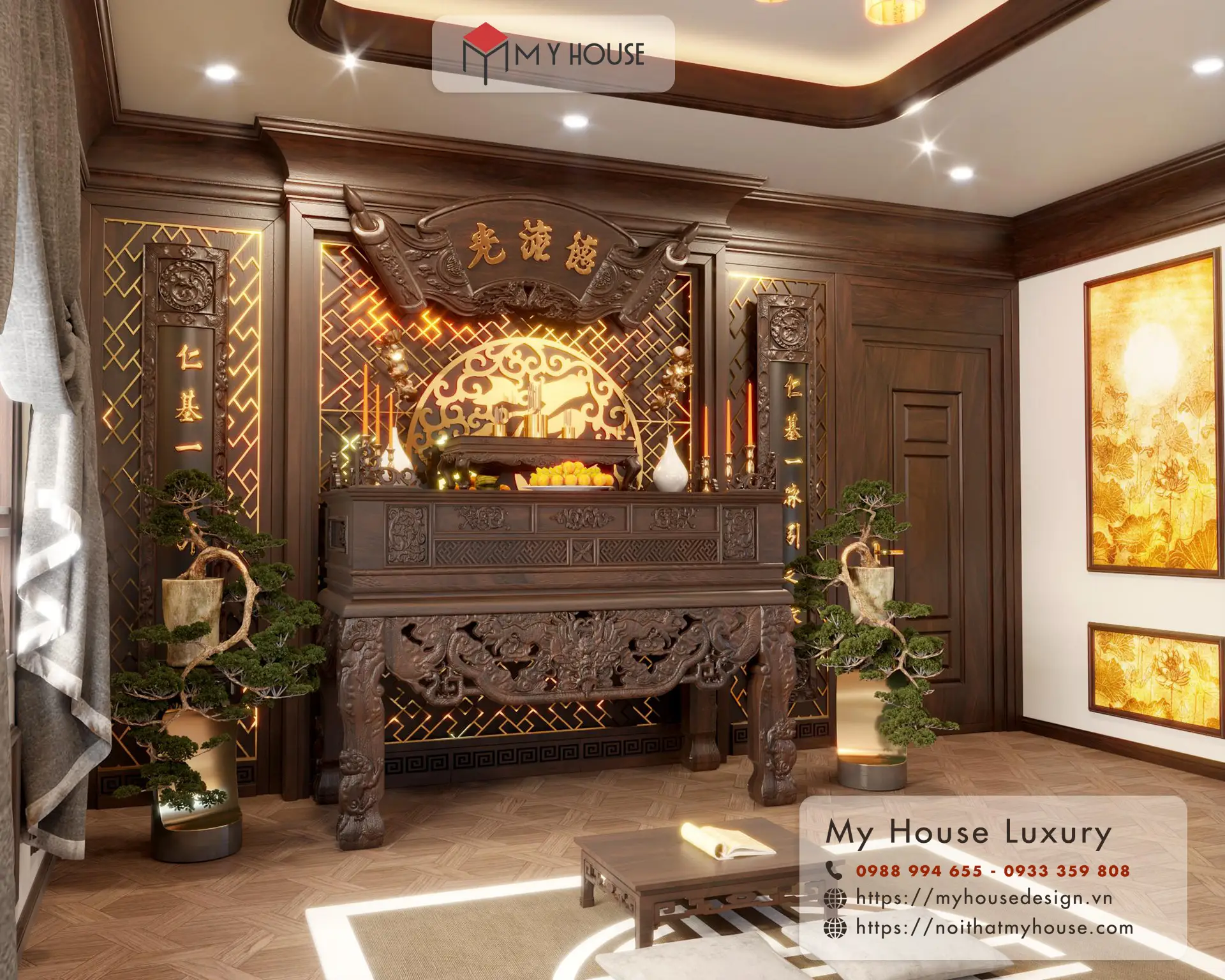 Giải Mã Giấc Mơ Thấy Cá Sấu: Điềm Báo Lành Hay Dữ? 7 Bàn thờ, không gian tâm linh thanh tịnh.