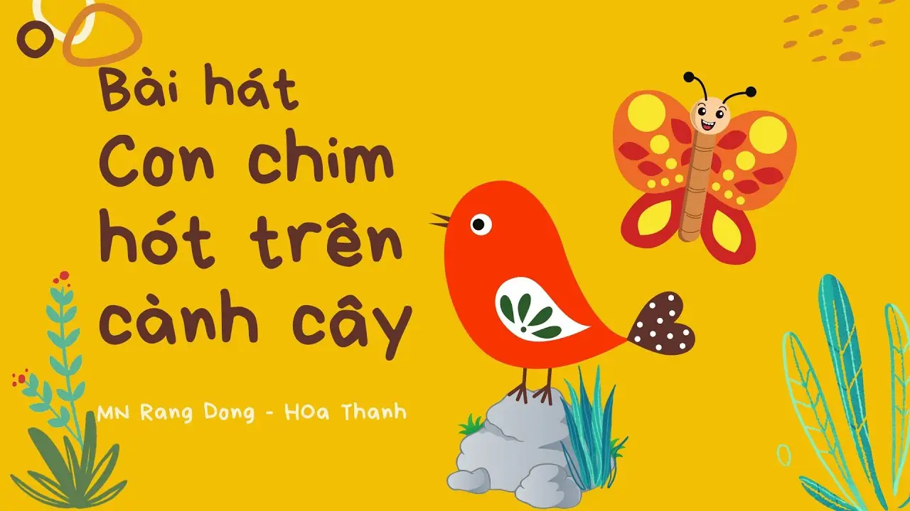 Giải Mã Giấc Mơ Thấy Chim Hót: Điềm Báo & Hướng Hóa Giải 4 Chim hót trên cành cây.
