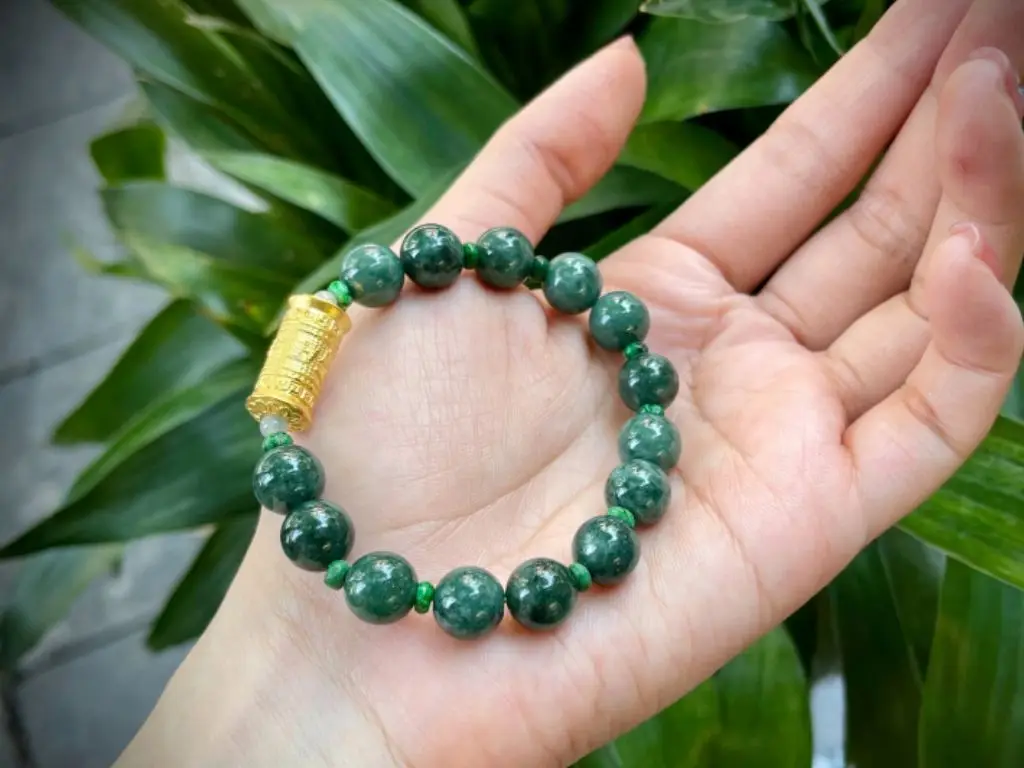 Vòng tay đá Thạch Anh Xanh nữ mệnh Hỏa