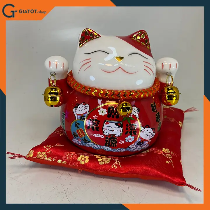Ý Nghĩa Mèo Thần Tài Maneki Neko: Khai Mở Công Danh Trên Bàn Làm Việc 6 Mèo Thần Tài Maneki Neko đủ màu, phụ kiện.