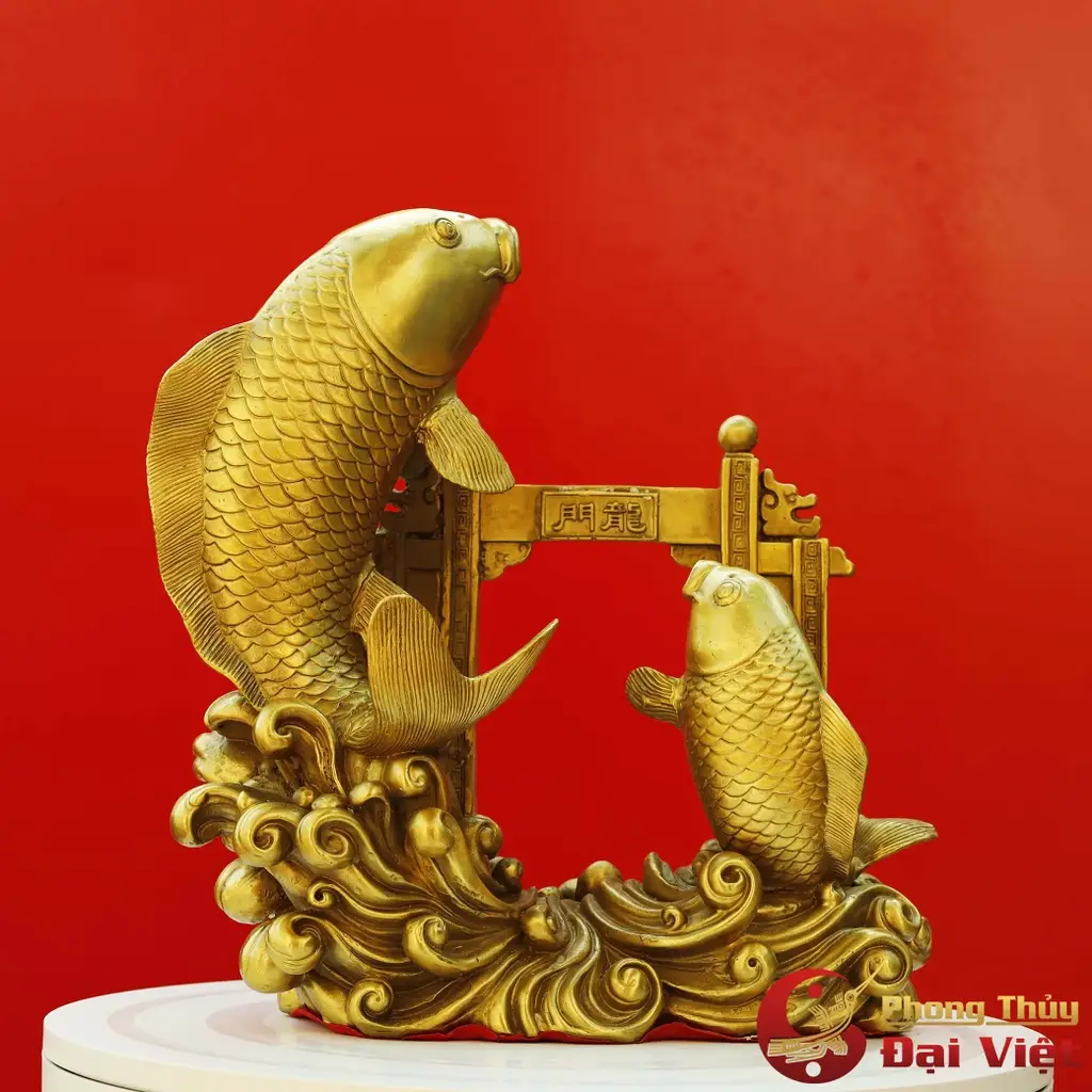 Ý nghĩa Cá Chép Vượt Vũ Môn: Kích Hoạt Công Danh, Tài Lộc Vững Bền 6 Vật phẩm cá chép vượt vũ môn đa chất liệu