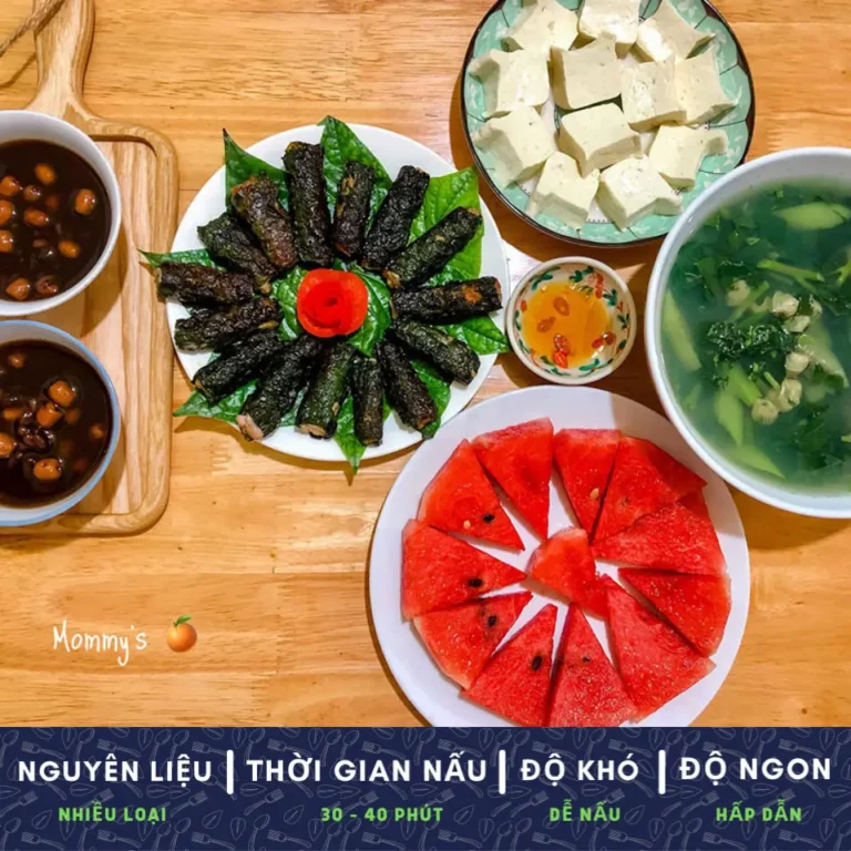 Bữa cơm gia đình ấm áp với chả lá lốt.