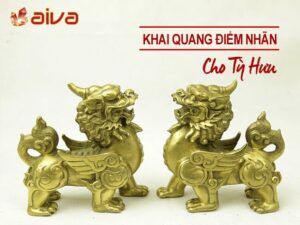 Nghi thức khai quang Tỳ Hưu phong thủy