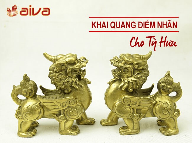 Nghi thức khai quang Tỳ Hưu phong thủy