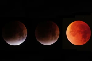 Nguyệt thực Mặt Trăng: Ánh sáng mờ huyền bí.
