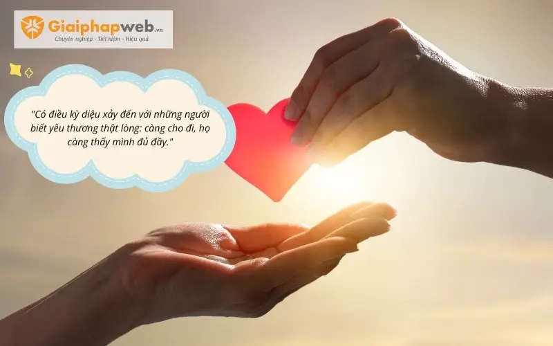 Người thiền định, tấm lòng từ thiện.