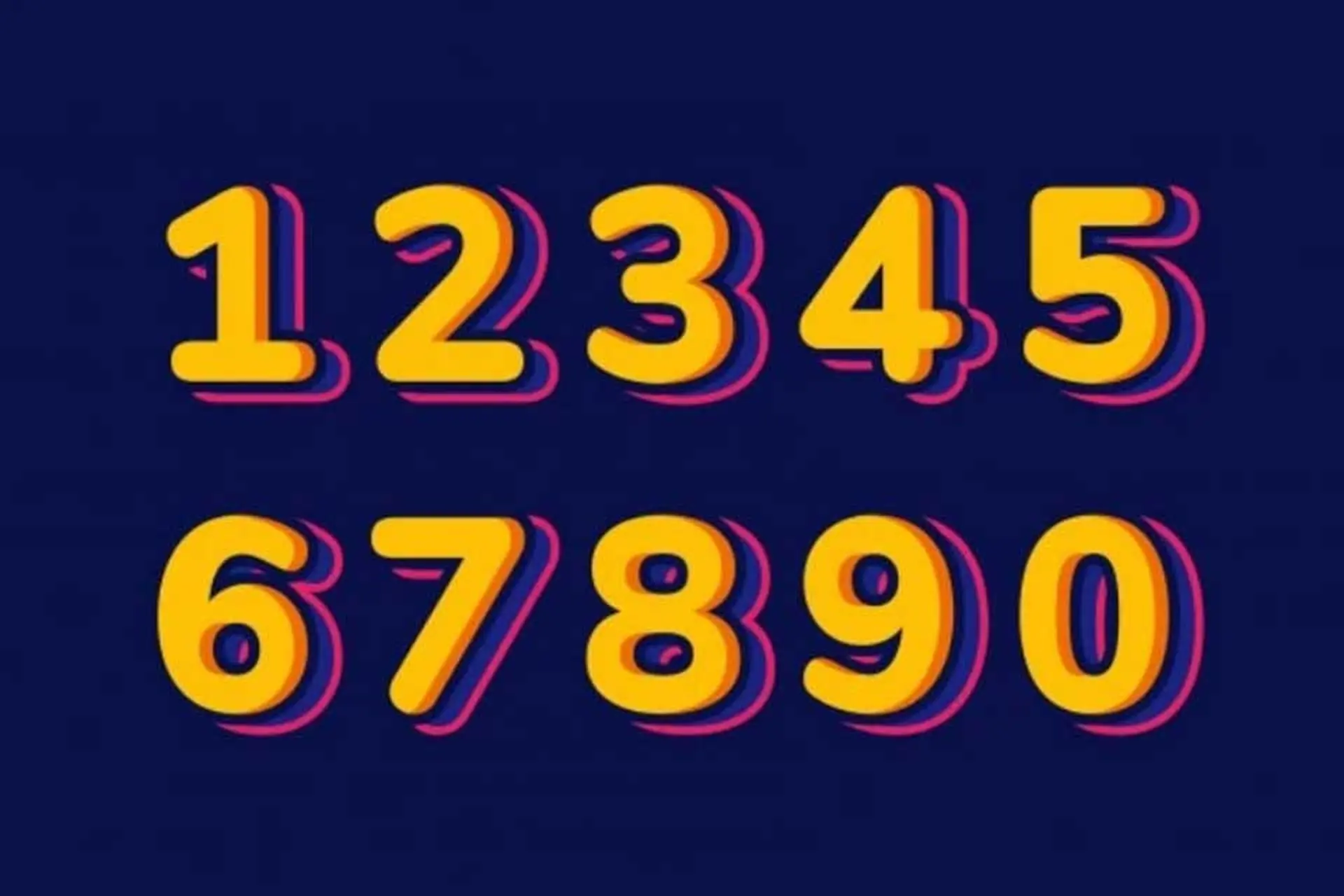 Bảng số may mắn đẹp mắt rõ ràng.