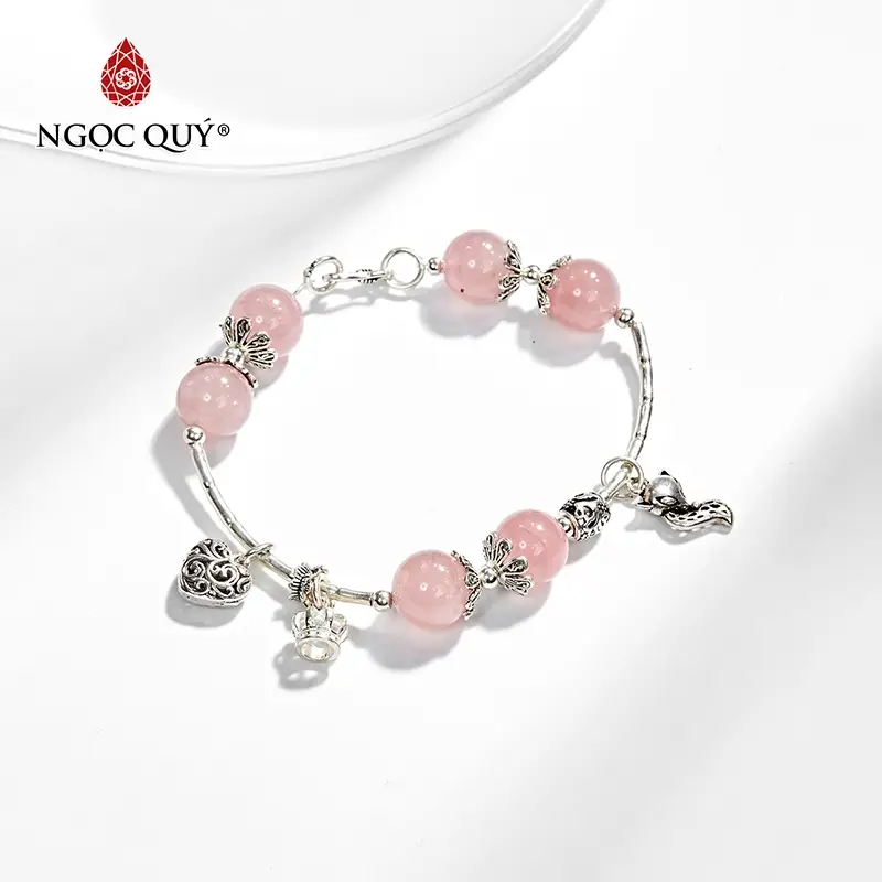 Vòng bạc 925 charm phong thủy Tỳ Hưu Hồ ly