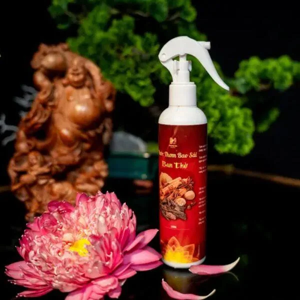 Vật phẩm thờ cúng đã bao sái sạch sẽ