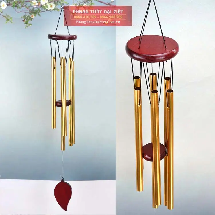 Bí Quyết Hóa Giải Nhà Bằng Chuông Gió: Cẩm Nang Chuyên Sâu Từ A-Z 4 Chuông gió kim loại 6 thanh hóa giải.
