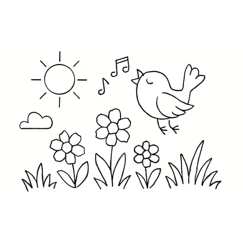 Tranh em bé nắng vàng tháng 5