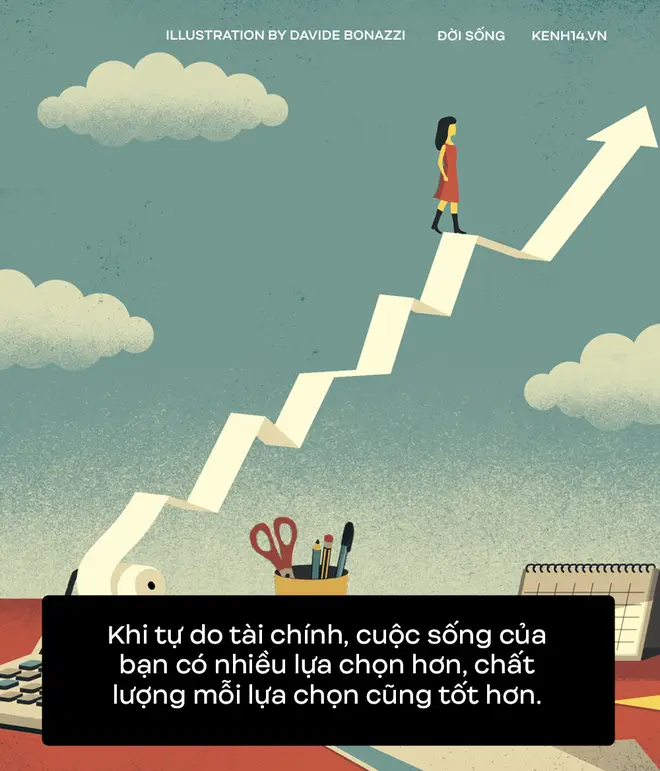 Tự do tài chính: Nhẹ nhõm sau khi hết nợ.