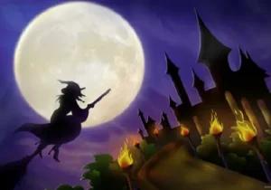 Phù thủy bí ẩn, phép thuật đêm huyền ảo.