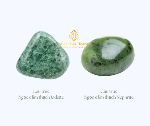 Giải Mã Khác Biệt: Vòng Ngọc Nephrite Khác Jadeite Như Thế Nào? 6 Phân biệt vân Nephrite Jadeite cận cảnh.