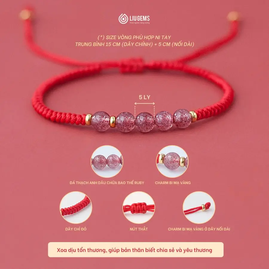 Vòng Chỉ Đỏ 5 Mệnh Là Gì: Giải Mã Sức Mạnh Hóa Giải Vận Trì Trệ 3 Vòng chỉ đỏ 5 mệnh hợp bản mệnh