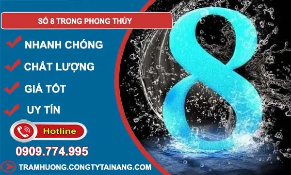 Biểu tượng số 8 phong thủy, may mắn tài lộc.