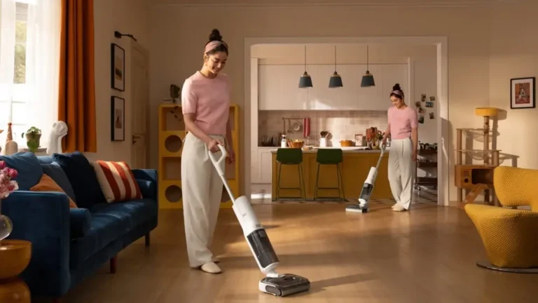 Dọn dẹp nhà cửa gọn gàng, thư thái.